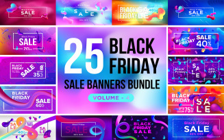 Black Friday Sale Banners V 4 Social Media Template