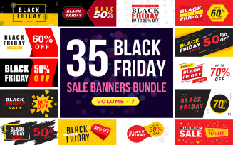 Black Friday Sale Banners V 7 Social Media Template