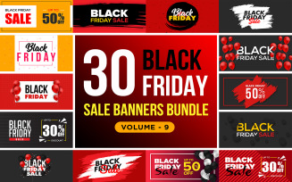 Black Friday Sale Banners V 9 Social Media Template