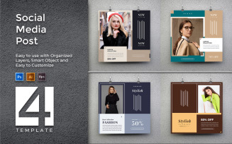 Stylish Fashion - Creative Post Template Promotion for Social Media