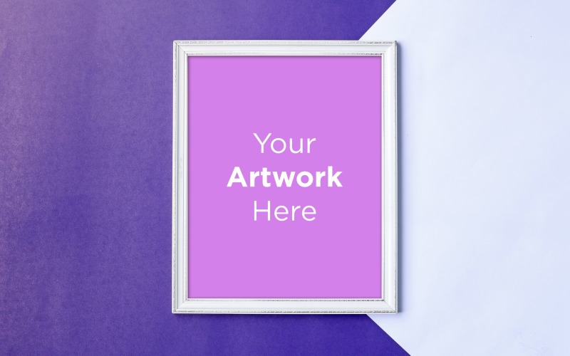 Wooden Frame with Color Paper Background product mockup Product Mockup