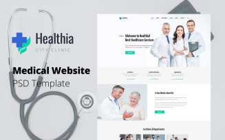 Healthia - Medical Website PSD Template