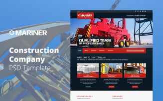 Mariner - Construction Company PSD Template