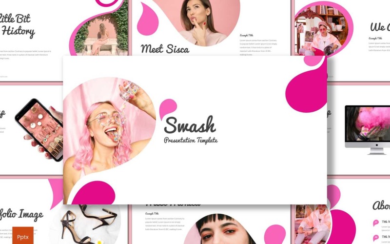 Swash PowerPoint template PowerPoint Template