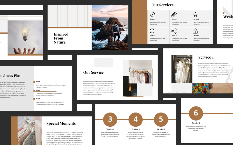 Tania Fashion Presentation PowerPoint template PowerPoint Template