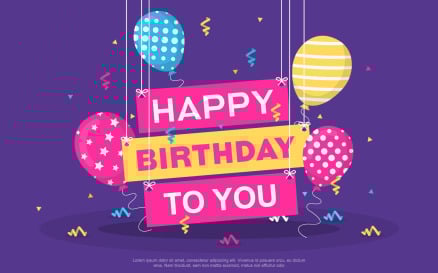 Party Banner Celebration Background