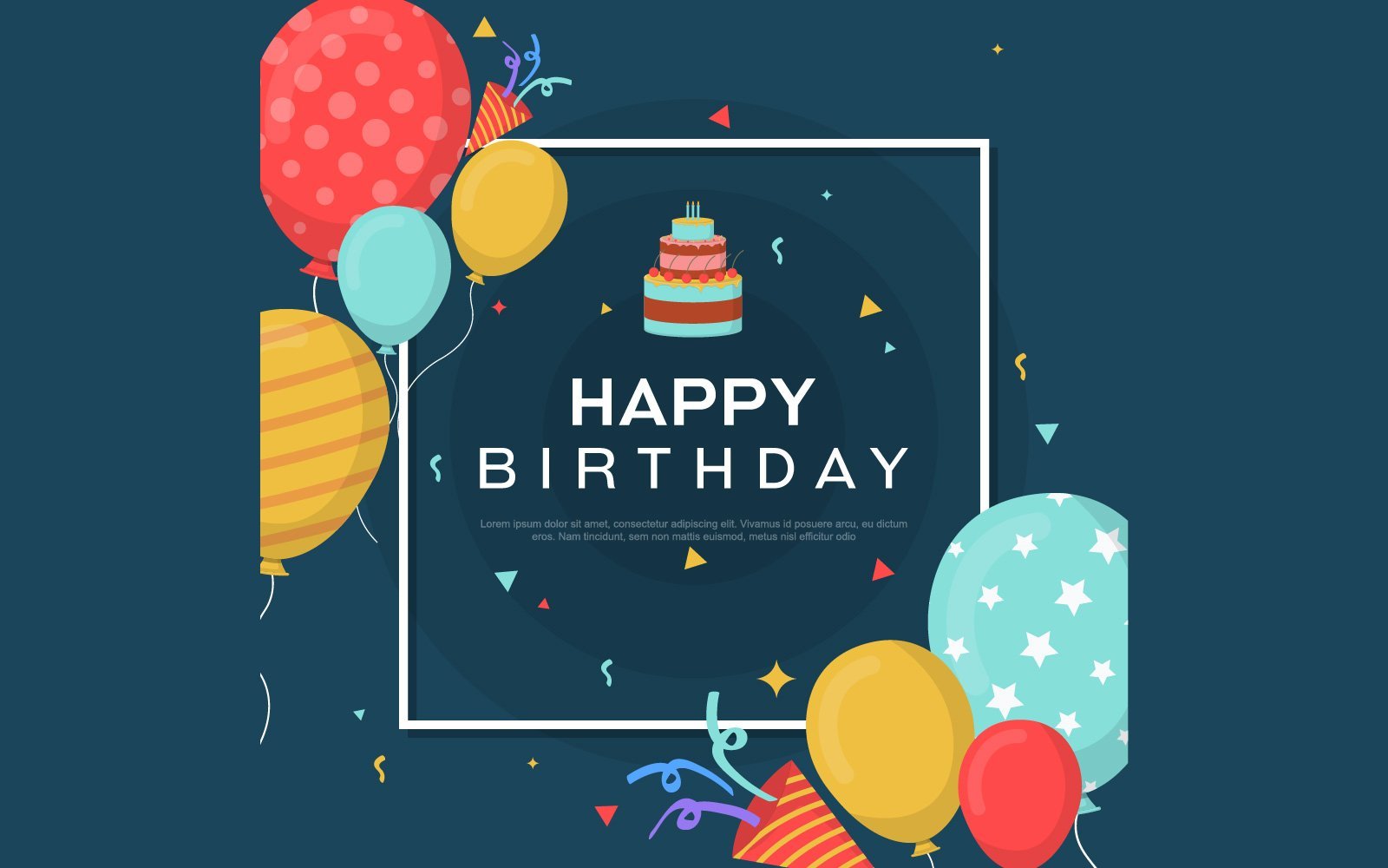 Kit Graphique #137784 Happy Birthday Divers Modles Web - Logo template Preview