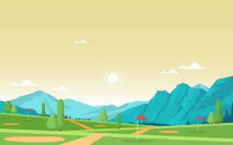 Green Field Golf - Illustration