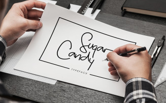 Sugar Candy - Signature Typeface Font