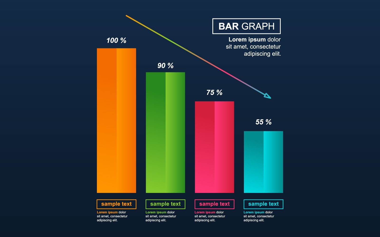 Template #137839 Decreased Graph Webdesign Template - Logo template Preview