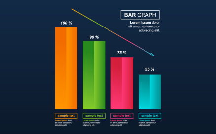Statistical Economic Data Infographic Element