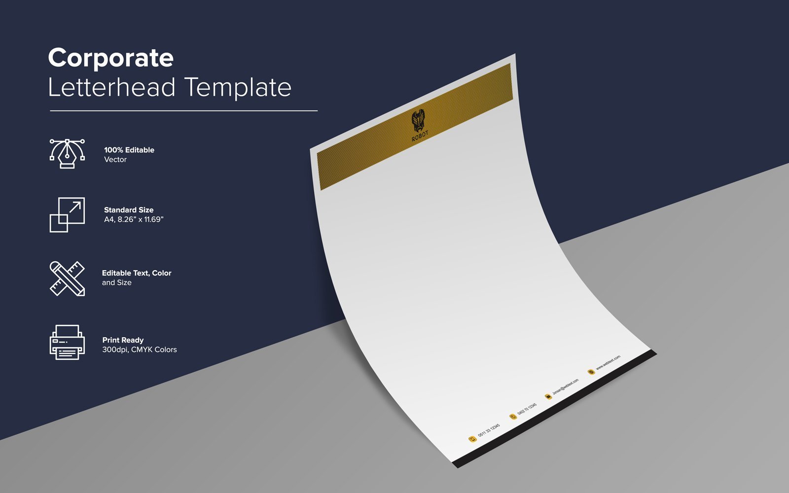 Template #137860 Letterhead Clean Webdesign Template - Logo template Preview