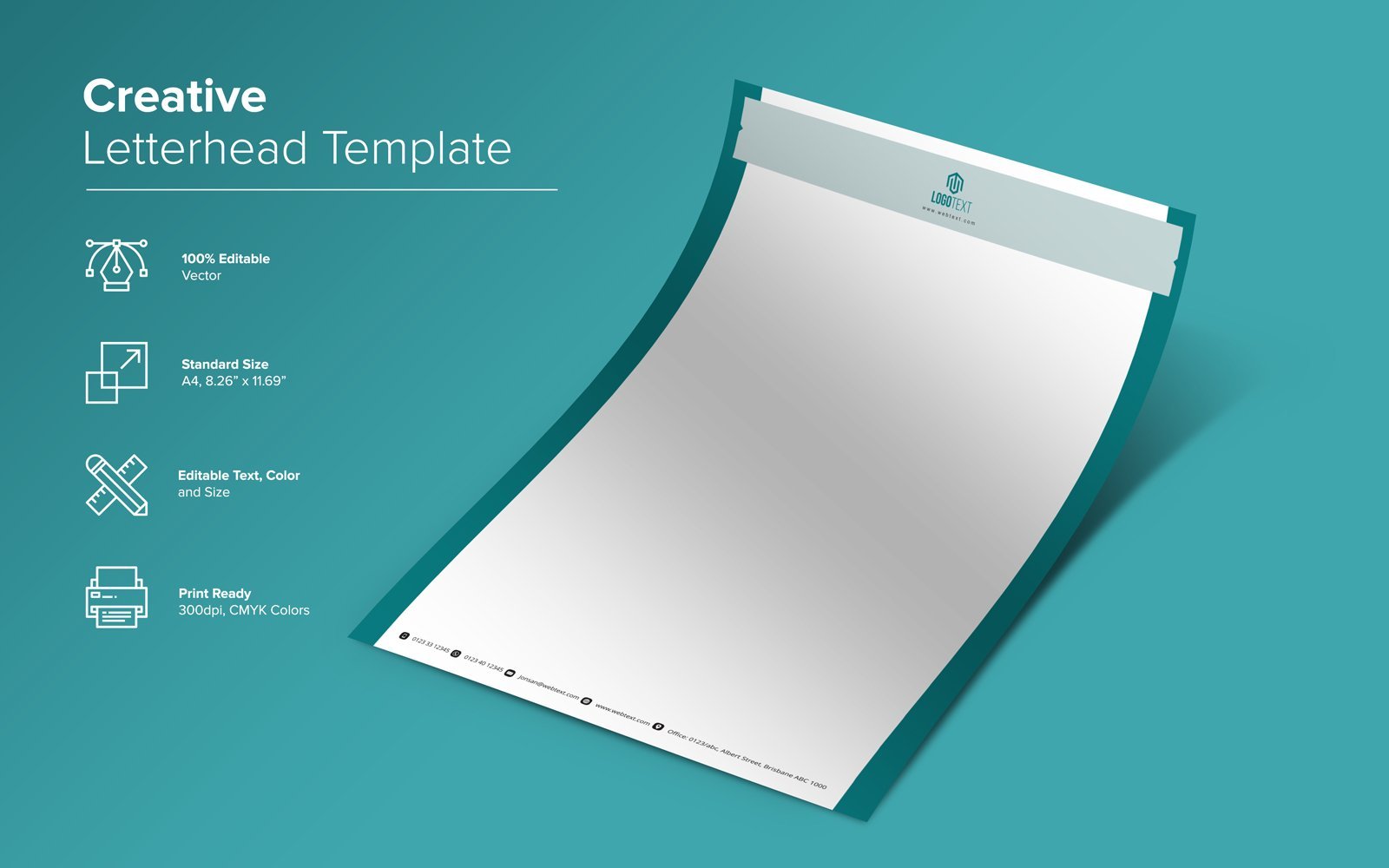 Template #137874 Letterhead Clean Webdesign Template - Logo template Preview