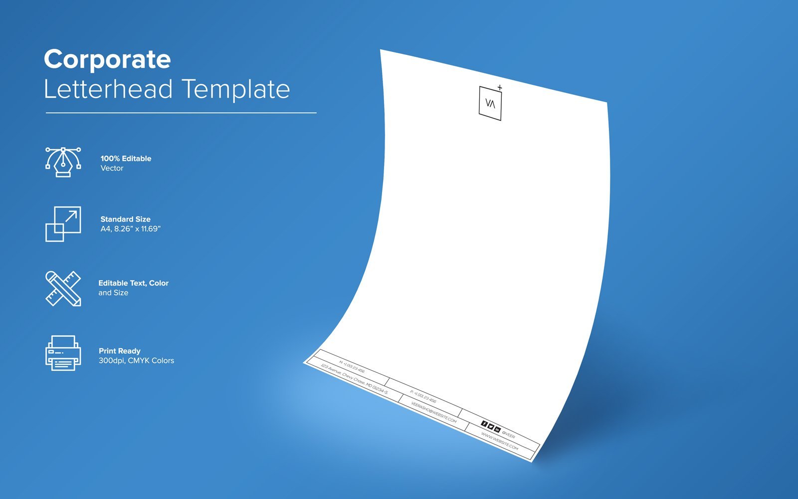 Template #137878 Letterhead Clean Webdesign Template - Logo template Preview