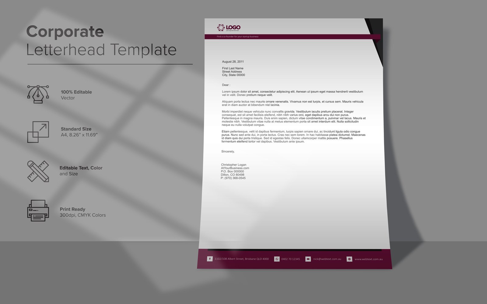 Kit Graphique #137892 Corporate Letterhead Divers Modles Web - Logo template Preview