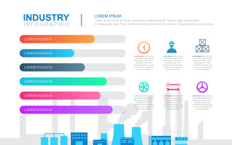 Diagram Financial Factory Infographic Elements