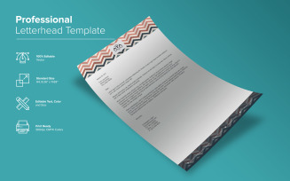 Modern Letterhead Design - Corporate Identity Template