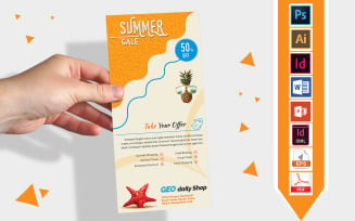 Rack Card | Summer Sale DL Flyer Vol-01 - Corporate Identity Template