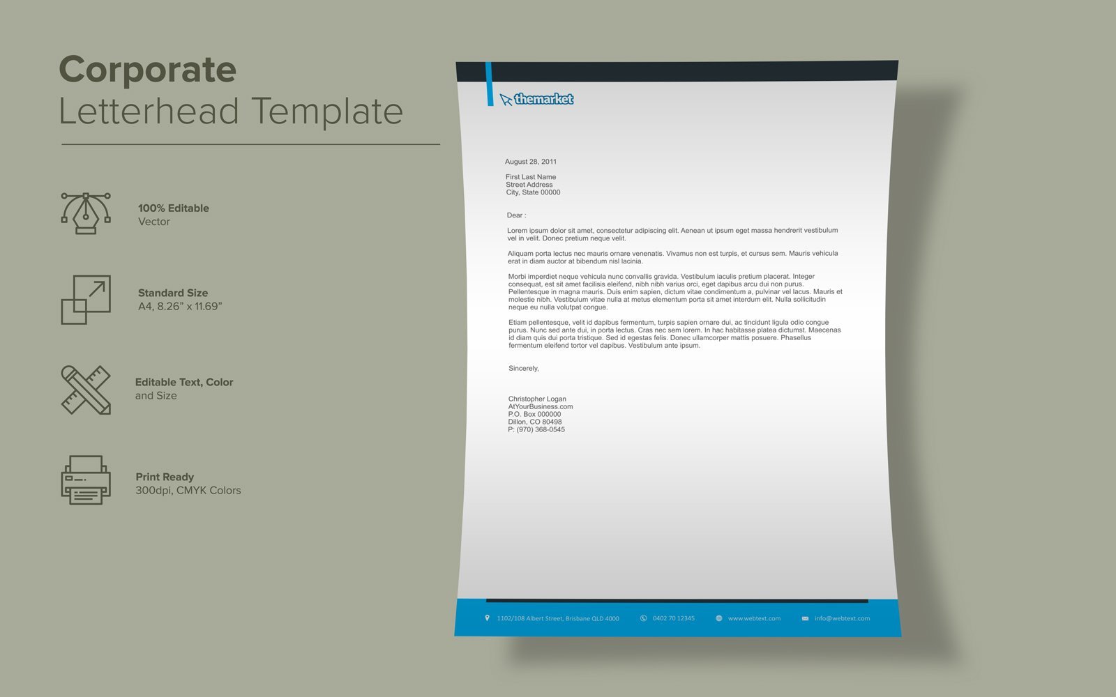 Kit Graphique #137947 Corporate Letterhead Divers Modles Web - Logo template Preview