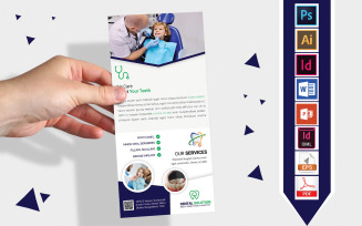 Rack Card | Dental DL Flyer Vol-02 - Corporate Identity Template