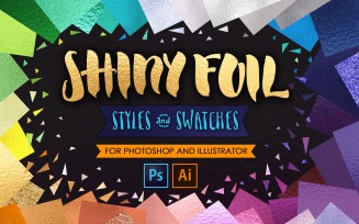 Shiny Glitter Foils for PS+Ai UPDATE - Corporate Identity Template