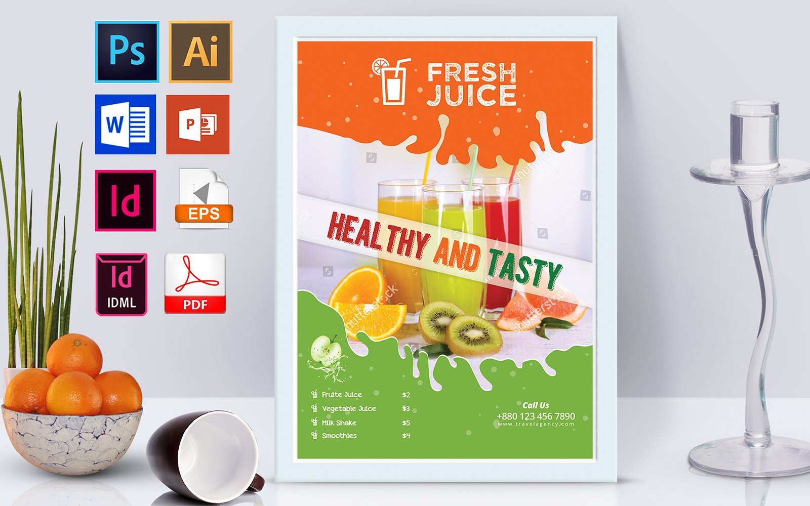 Kit Graphique #138685 Fruit Jus Divers Modles Web - Logo template Preview