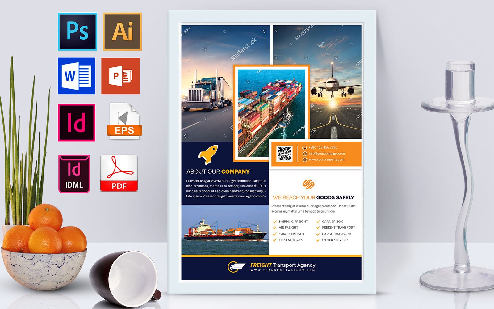 Template #138709 Agency Freight Webdesign Template - Logo template Preview