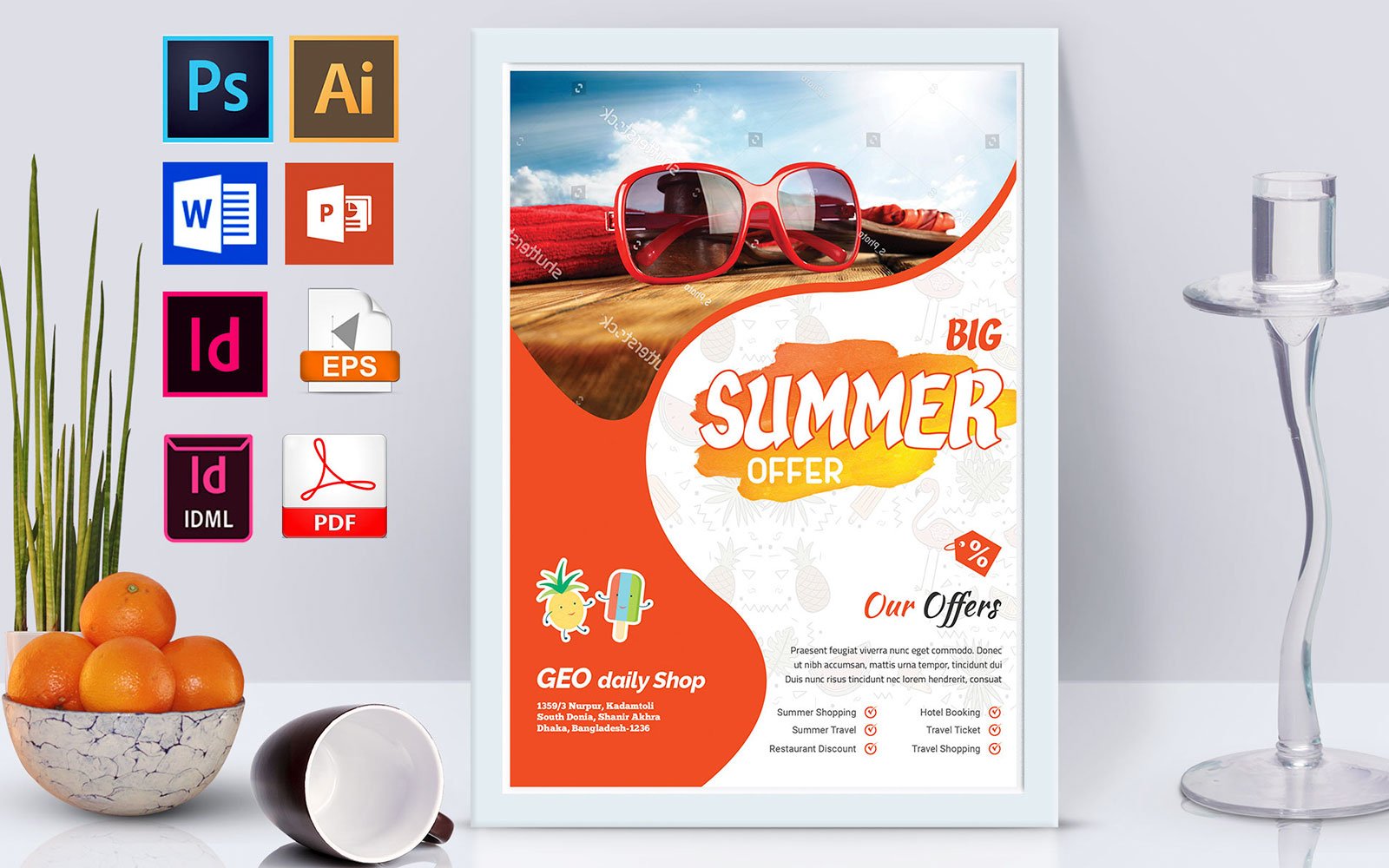 Kit Graphique #138713 Summer Poster Divers Modles Web - Logo template Preview