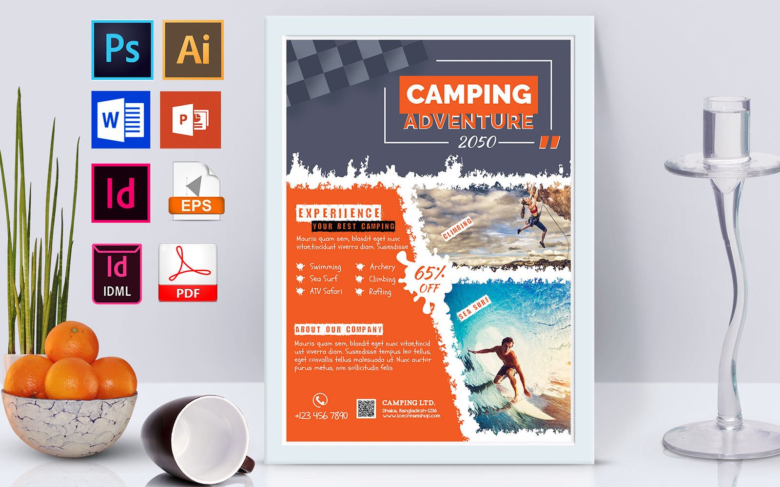 Kit Graphique #138728 Camp Camping Divers Modles Web - Logo template Preview