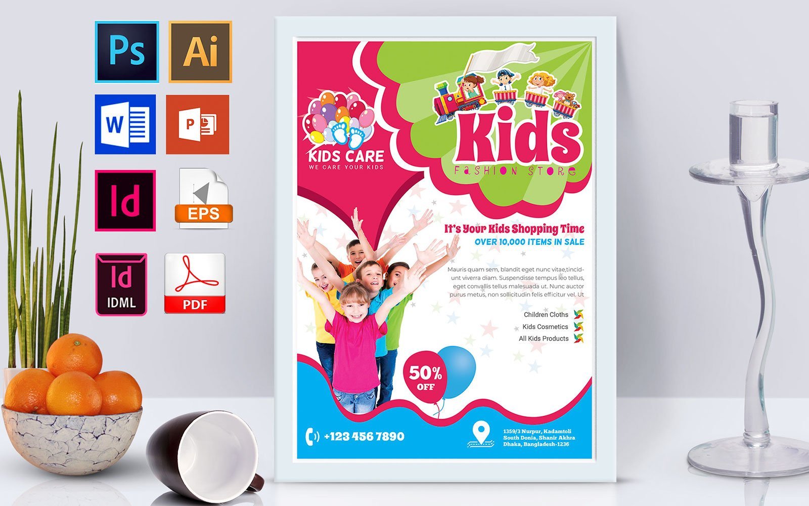 Kit Graphique #138741 Mode Enfants Web Design - Logo template Preview