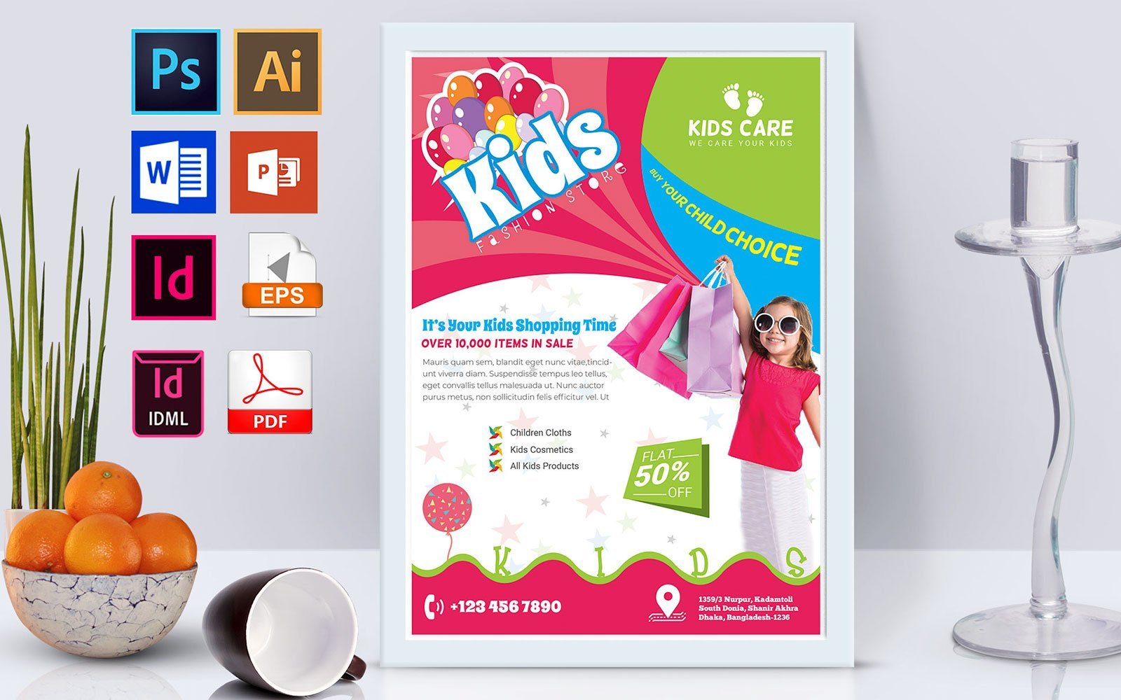 Kit Graphique #138743 Kids Fashion Divers Modles Web - Logo template Preview