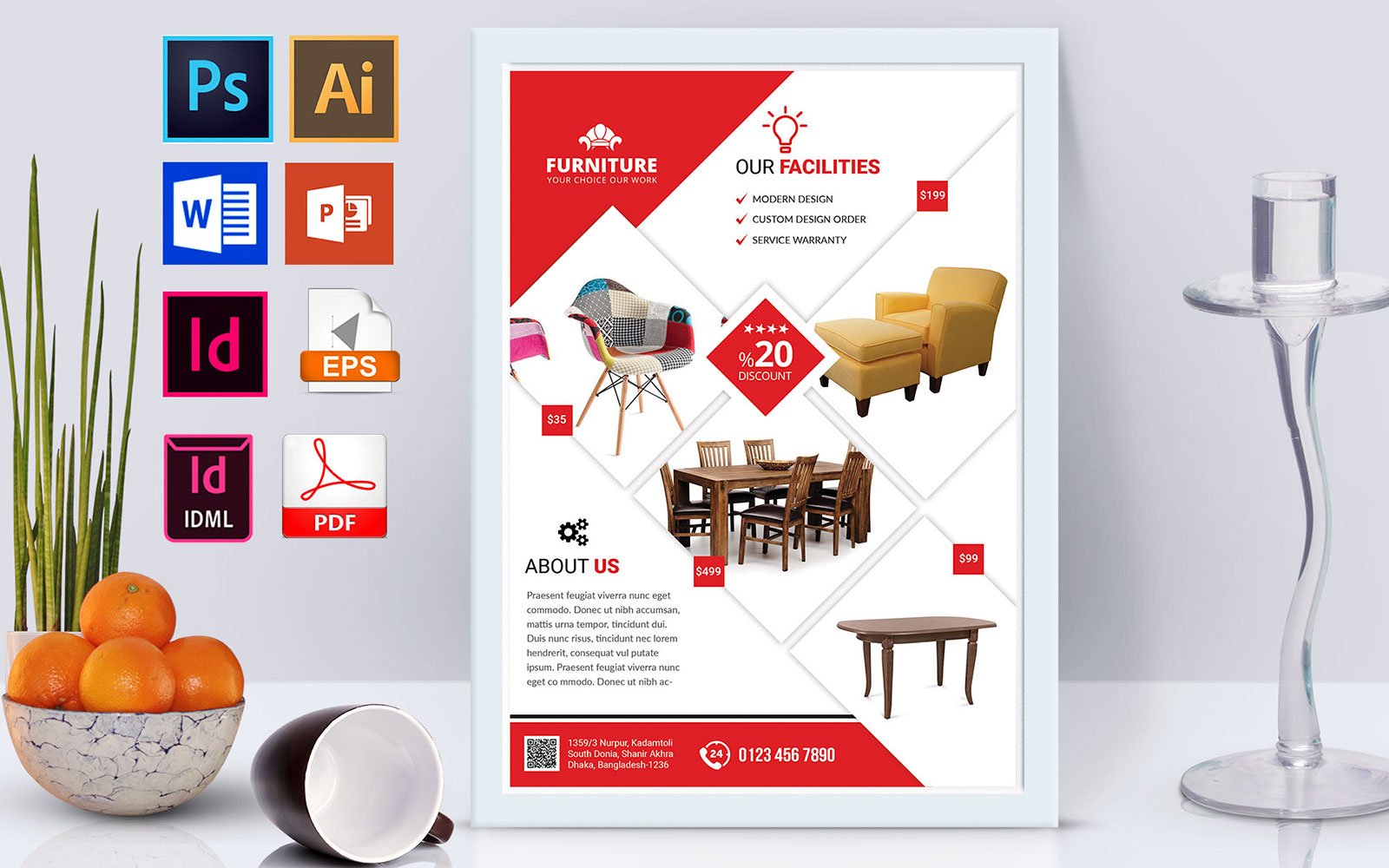 Template #138748 Furniture Shop Webdesign Template - Logo template Preview