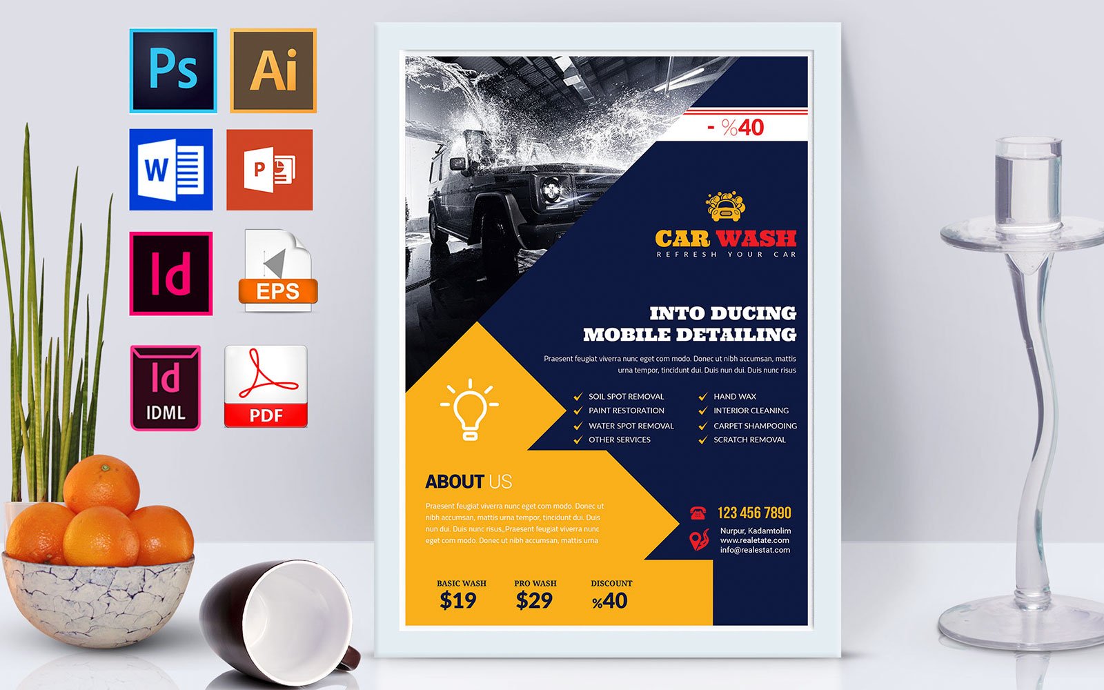 Template #138763 Wash Car Webdesign Template - Logo template Preview