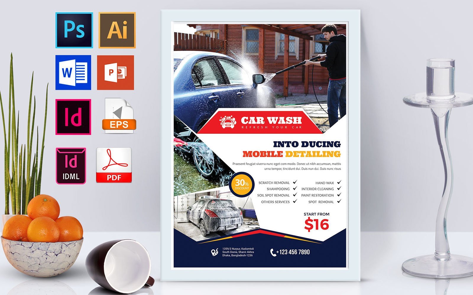 Template #138766 Wash Car Webdesign Template - Logo template Preview