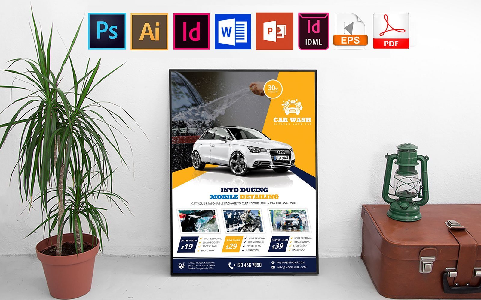 Template #138768 Wash Car Webdesign Template - Logo template Preview