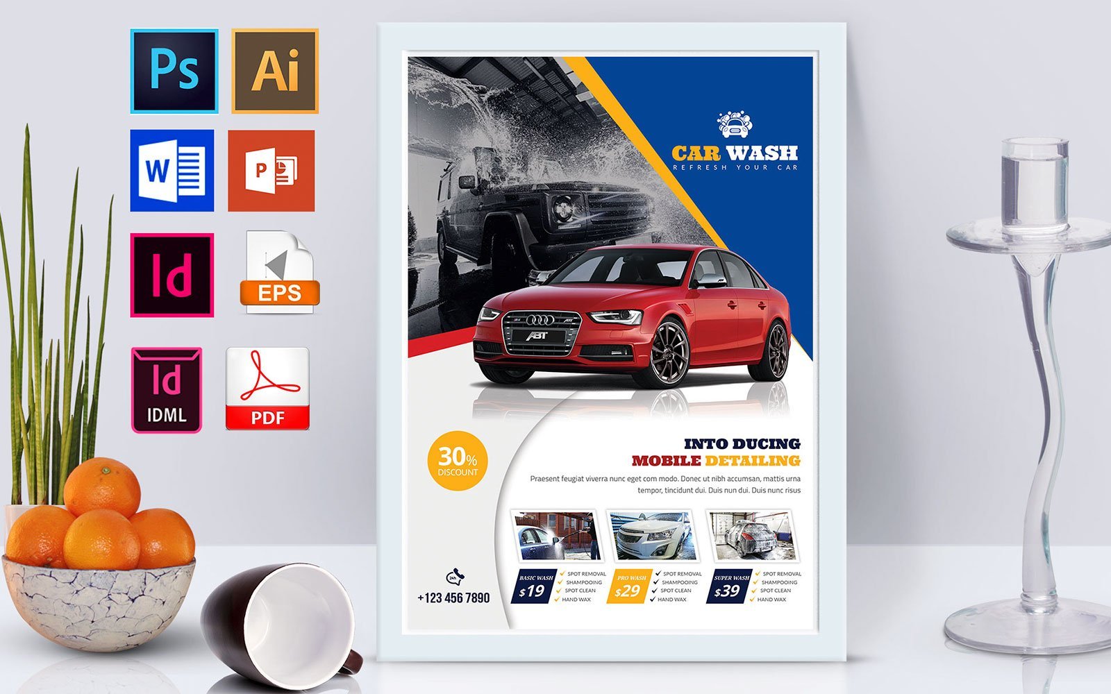 Template #138771 Wash Car Webdesign Template - Logo template Preview