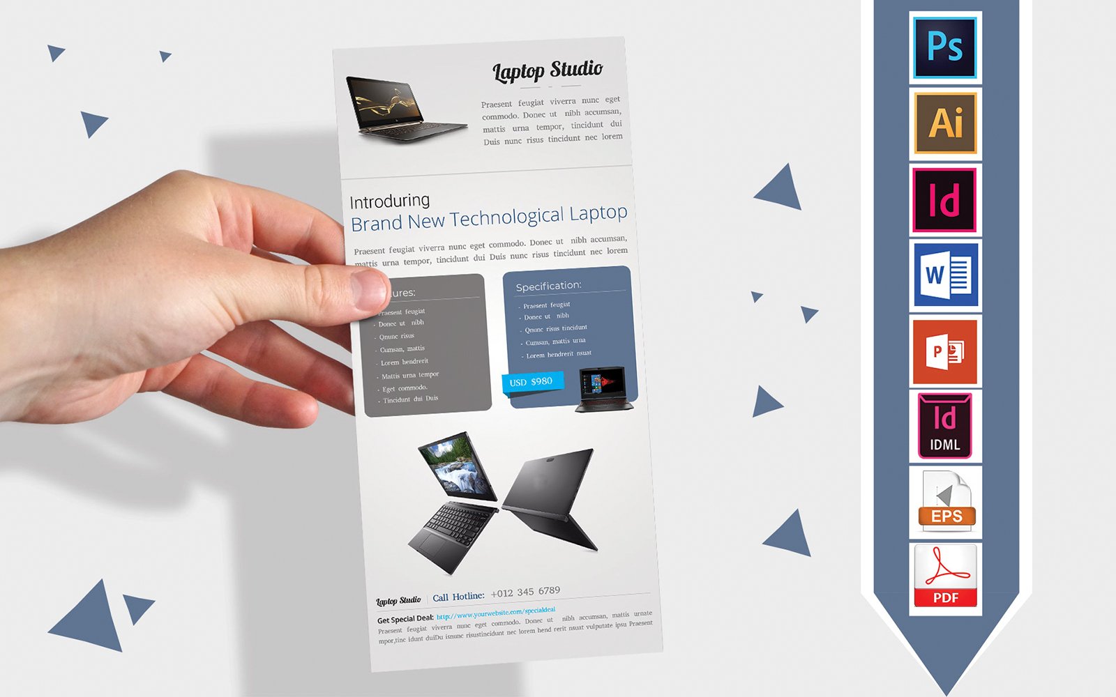 Template #138847 Dl Flyer Webdesign Template - Logo template Preview