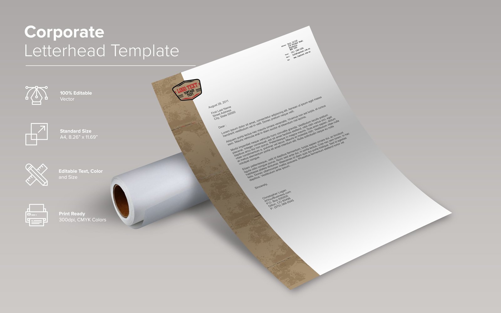 Kit Graphique #138875 Corporate Letterhead Divers Modles Web - Logo template Preview