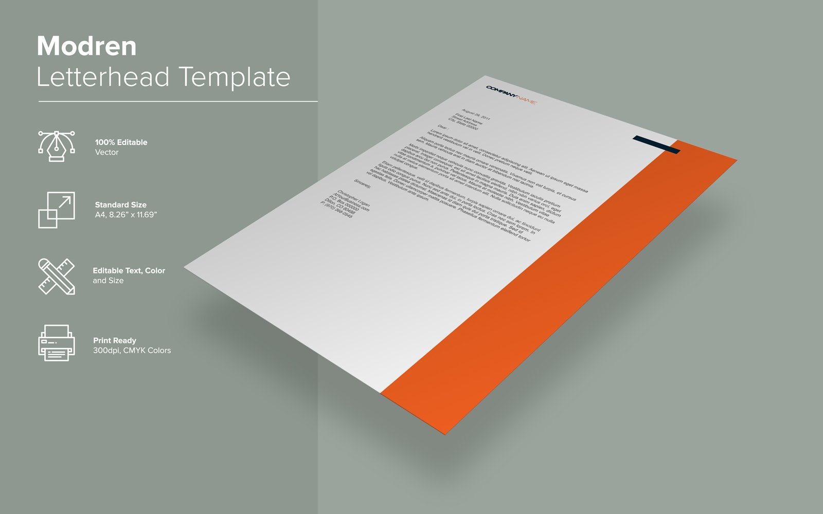 Template #138890 Letterhead Clean Webdesign Template - Logo template Preview