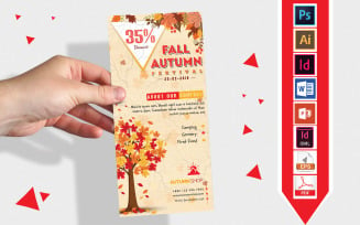 Rack Card | Autumn Fall Sale DL Flyer Vol-03 - Corporate Identity Template