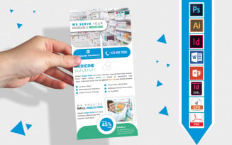 Rack Card | Pharmacy or Medicine Shop DL Flyer Vol-03
