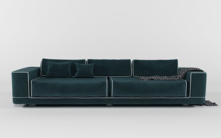 FENDI Velvet Sofa 3D Model