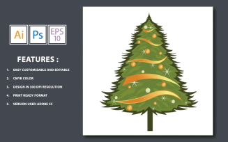 Christmas Tree Vector - Illustration