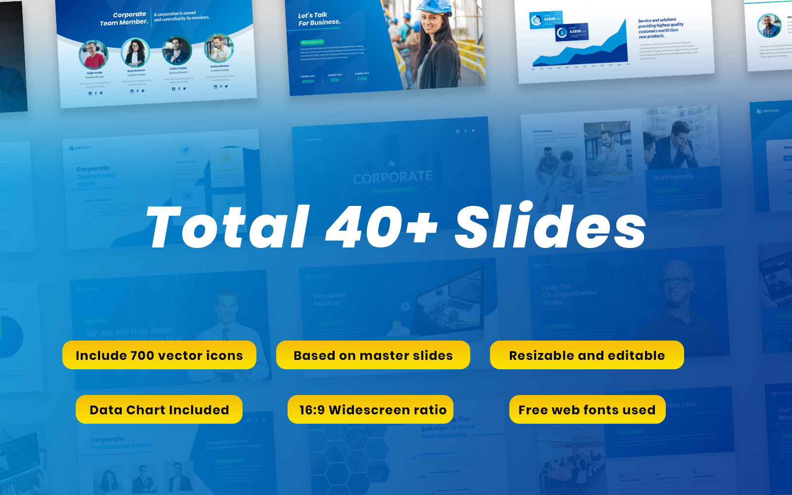 "Corporate - Multipurpose Business Templates Google Slides" Google Slides №139868