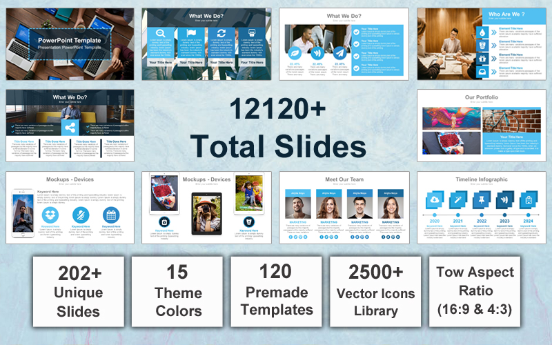 "Mega Business" modèle PowerPoint Premium #139937