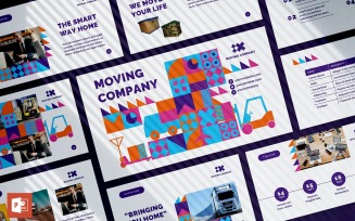 Moving Company Presentation PowerPoint template
