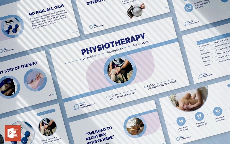 Physiotherapy Presentation PowerPoint template PowerPoint Template