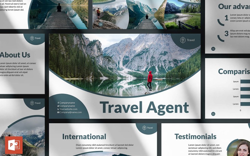 Travel Agency Presentation PowerPoint template PowerPoint Template