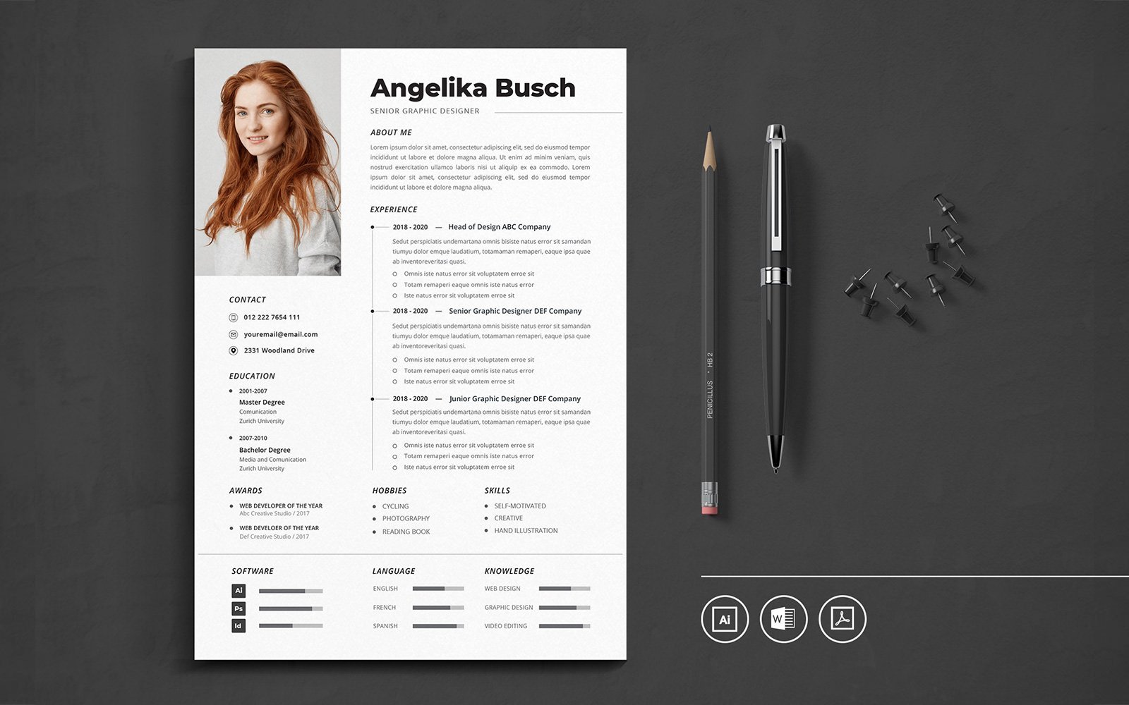 Kit Graphique #142983 Resume Cv Divers Modles Web - Logo template Preview