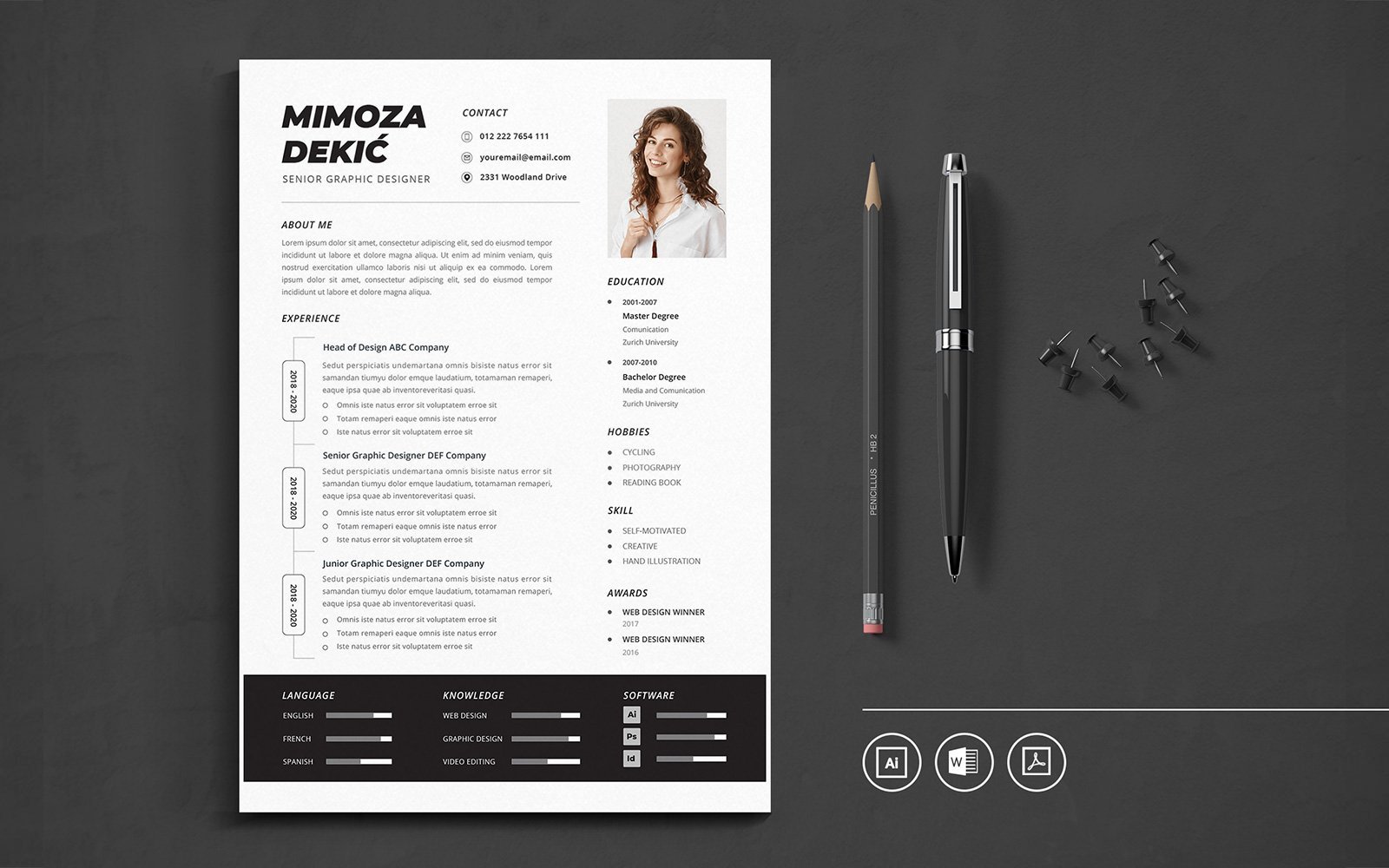 Kit Graphique #142985 Resume Cv Divers Modles Web - Logo template Preview